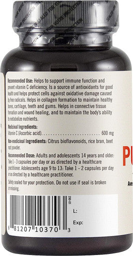 CURASOMA Pureway-C with Biolipids plus Citrus Bioflavonoids - Support Immune Function and Prevent Vitamin C Deficiency - Allergen Free, Vegan & Non-GMO - 90 Capsules with Highest Absorption and Uptake