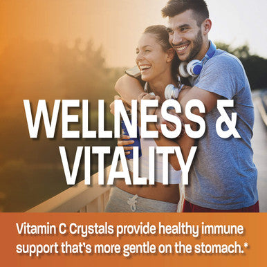 Buffered Vitamin C Powder Ascorbic Acid Buffered With Sodium Ascorbate Soluble Fine Crystals Promotes Healthy Immune System And Cell Protection Powerful Antioxidant 1 Pound (16 Ounces)