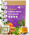 FreshDrinkUS, Premium 120 Mulberry Leaf Tea Bags, 100% Natural & Pure from Mulberry Leaves. Loose Leaf Herbal Tea. Made with Natural Material Tea Bags. No Sugar, No Caffeine, No Gluten, Vegan.