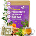 FreshDrinkUS, Premium 120 Mulberry Leaf Tea Bags, 100% Natural & Pure from Mulberry Leaves. Loose Leaf Herbal Tea. Made with Natural Material Tea Bags. No Sugar, No Caffeine, No Gluten, Vegan.