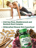 Irish Sea Moss Complex | 90 Capsules | Non-GMO & Gluten Supplement | with Bladderwrack & Burdock Root | by Nature's Truth