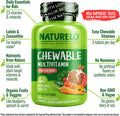 NATURELO Chewable Vitamin for Kids Ãƒâ€šÃ¢â‚¬â€œ Multivitamin with Whole Food Organic Fruit Blend - 60 Tablets for Children