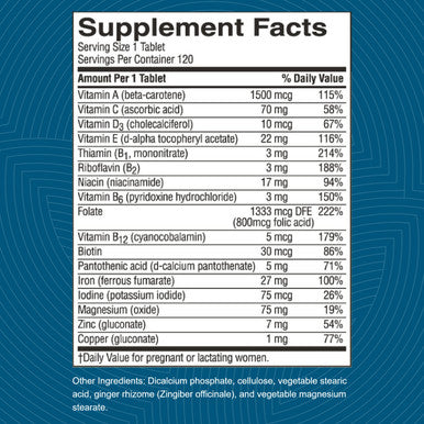 Nature S Sunshine Prenatal 120 Tablets Prenatal Vitamin