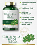 Carlyle Goldenseal Root Capsules 1000Mg | 200 Count | Traditional Herb Supplement | Non-Gmo, Gluten Free