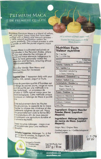 Ecoideas Organic Premium Oss Maca, 227g