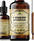 HERBALICIOUS Licorice Root Extract - Glycyrrhiza Glabra - Herbal Supplement For Digestion Restore Respiratory Health Fatigue & Immunity Support Vegan Gluten Free Liquid Tincture (2Fl Oz)