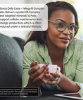 Irwin Naturals Stress-Defy Extra Plus Mega B-Complex - Potent Adaptogens Support a Balanced, Positive Mood - Calm & Focused Stress Management with Rhodiola, 5HTP, Reishi & Maca - 60 Liquid Softgels