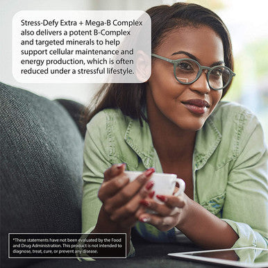 Irwin Naturals Stress-Defy Extra Plus Mega B-Complex - Potent Adaptogens Support a Balanced, Positive Mood - Calm & Focused Stress Management with Rhodiola, 5HTP, Reishi & Maca - 60 Liquid Softgels