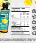 Barlean's Omega 3 Fish Oil Liquid Supplement for Kids Chirpin' Slurpin' Lemonade 540 mg of EPA and DHA Fatty Acid 8 oz