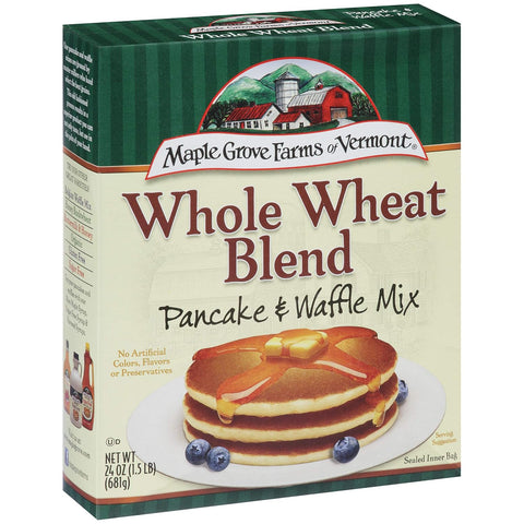 Maple Grove Farms Pancake & Waffle Mix, Buttermilk & Honey, 24 Ounce (Pack Of 6)