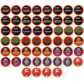 Two Rivers Coffee Flavored Coffee Pods Compatible with Keurig K Cup Brewers, Assorted Variety Pack Flavored Coffee, 40 Count