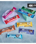 Optimum Nutrition Nutty Chocolate Caramel Crispy Protein Bars No Added Sugars On The Go Pre-Workout And Post-Workout Gym Snack For Men And Women 10 X 70 G