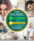 Neuriva Brain Energy Shots Nootropic Brain Supplement for Focus Concentration with Neurofactor Vitamin B12 150mg Caffeine for an Energy Boost 12 Count Tropical Flavor