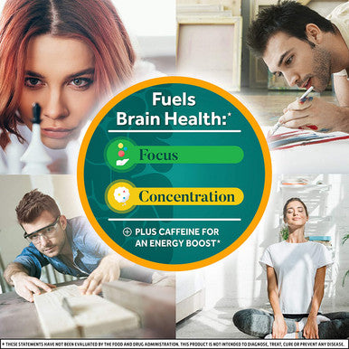 Neuriva Brain Energy Shots Nootropic Brain Supplement for Focus Concentration with Neurofactor Vitamin B12 150mg Caffeine for an Energy Boost 12 Count Tropical Flavor