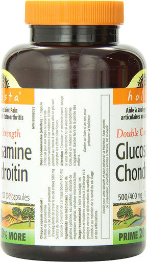 Holista Glucosamine Chondroitin, Double Strength, 500/400 Mg, Bonus 20-Percent More, 132-Count