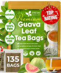 FreshDrinkUS, Premium 120 Mulberry Leaf Tea Bags, 100% Natural & Pure from Mulberry Leaves. Loose Leaf Herbal Tea. Made with Natural Material Tea Bags. No Sugar, No Caffeine, No Gluten, Vegan.