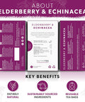 Nutra Tea - Elderberry & Ecea Tea | Elderberry Tea - Immunity Tea | Immune Tea - 20 Tea Bags - Herbal Tea