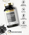 Carlyle Niacinamide Vitamin B3 | 500Mg | 300 Capsules | Non-Gmo, Gluten Free Supplement