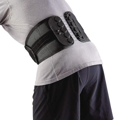Curad Performance Series Back Support Designed for Active Seniors 50+ Large Easy to Grip Tabs & Loops for Easier Application Helps with Moderate to Lower Back Pain