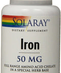 Solaray Iron Capsules, 50mg, 60 Count