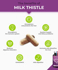 Laboratoires Nutrimea Organic Milk Thistle - Pure Seed Powder Excipient Free - Triple Action Liver Supplement: Detoxify Protect & Strengthen - 120 Vegan Capsules - High Strengh - French Expertise - Nutrimea