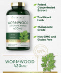 Carlyle Wormwood Capsules 430Mg | Artemisia Annua Herb | 200 Count | Non-Gmo & Gluten Free Supplement