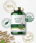 Carlyle Vitex Chasteberry Supplement | 820Mg | 320 Capsules | Vitex Agnus-Castus Fruit For Women | Non-Gmo, Gluten Free