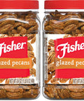 Fisher Snack Glazed Pecans Candied, 24 oz (Pack of 1), Junior Mammoth Candied Pecans, Perfect for Gifting or Personal Enjoyment, Crunchy, and Irresistibly Sweet