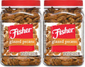 Fisher Snack Glazed Pecans Candied, 24 oz (Pack of 1), Junior Mammoth Candied Pecans, Perfect for Gifting or Personal Enjoyment, Crunchy, and Irresistibly Sweet