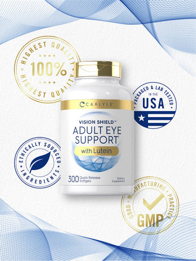 Carlyle Eye Support | 300 Capsules | With Lutein And Zeaxanthin | Non-Gmo And Gluten Free Supplement
