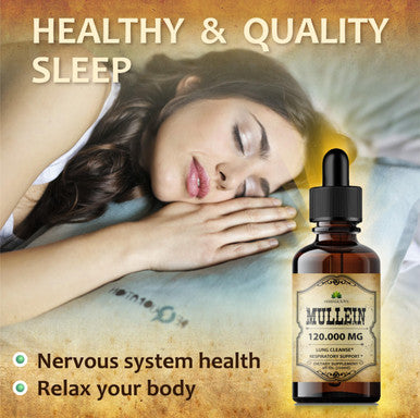 HERBALICIOUS Mullein Leaf Extract - Verbascum Thapsus Liquid Supplement - Herbal Tincture Promoting & Detox Lungs, Respiratory & Digestive Wellness - Lung Cleanse - Vegan Drops, Non-Gmo - 4 Fl. Oz