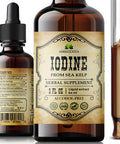HERBALICIOUS Natural Iodine Extract - Sea Kelp - Drops For Thyroid Function Support, Digestion, Energy Boost - Liquid Dietary Supplement - Vegetarian-Friendly Formula - 2Oz Bottle