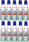 Hand Sanitizer Spray 70% Isopropyl Alcohol Made in Canada - 10 Bottles - Licensed by Health Canada - More versatile than gel - can be sprayed on door handles Bundle of 10 bottles