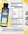 Barlean s Cod Liver Oil Omega 3 Fish Oil With 900Mg Lemonade 8 Oz