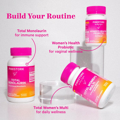 Pink Stork Monolaurin - Morning Sickness Support Concentrated Monolaurin from Natural Coconut - Immune Support Gut Health & Digestive Wellness - 750 mg per Serving - 2.4 oz