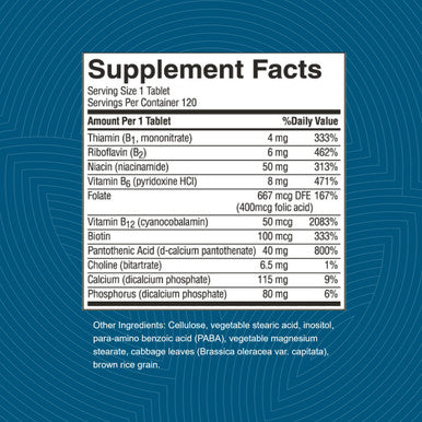 Nature'S Sunshine Balanced B Complex, 120 Tablets | B Complex Vitamins To Support Digestion And Nervous System Health With Vegeta