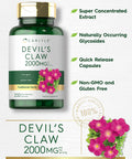 Carlyle Devils Claw 2000 Mg | 200 Capsules | Concentrated Root Extract | Devils Claw Herbal Supplement | Non-Gmo, Gluten Free Sup