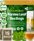 FreshDrinkUS, Premium 120 Mulberry Leaf Tea Bags, 100% Natural & Pure from Mulberry Leaves. Loose Leaf Herbal Tea. Made with Natural Material Tea Bags. No Sugar, No Caffeine, No Gluten, Vegan.