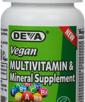 Deva Vegan Multivitamin Mineral Supplement Tiny Tablets 90 Count