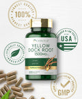 Carlyle Yellow Dock Root Capsules 1500Mg | 200 Count | Non-Gmo, Gluten Free | High Potency Formula | Traditional Herb
