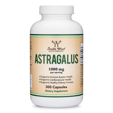 Double Wood Supplements Astragalus Root Capsules - 1,000mg Per Serving 300 Capsules