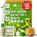 FreshDrinkUS, Premium 120 Mulberry Leaf Tea Bags, 100% Natural & Pure from Mulberry Leaves. Loose Leaf Herbal Tea. Made with Natural Material Tea Bags. No Sugar, No Caffeine, No Gluten, Vegan.