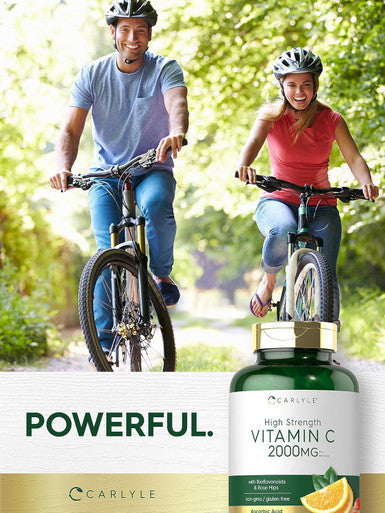 Carlyle Vitamin C 2000Mg With Rose Hips 150 Caplets Vegetarian, Non-Gmo, Gluten Supplement