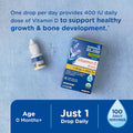 Mommys Bliss Organic Baby Vitamin D Drops Promotes Healthy Growth and Bone Development Age Newborn+ 0.11 Fl Oz (100 Servings) Pack of 2