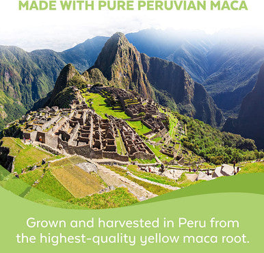 Peruvian Maca Powder Capsules (500 mg) - Traditionally Used to Support Sexual Well-Being, Energy, Stamina and Endurance, Gelatinized for Easier Digestion, 250 Veggie Yellow Maca Root Capsules