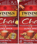 Twinings Lemon & Ginger, Caffeine-Free Herbal Tea Bags, 100 CT Box (1 Pack) | Spicy & Tangy, Ginger, Lemon Peel, Lemongrass, Blackberry Leaves, Soothe Digestion, 100 Foil Lined Individually Wrapped Bags