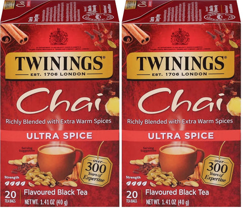 Twinings Lemon & Ginger, Caffeine-Free Herbal Tea Bags, 100 CT Box (1 Pack) | Spicy & Tangy, Ginger, Lemon Peel, Lemongrass, Blackberry Leaves, Soothe Digestion, 100 Foil Lined Individually Wrapped Bags