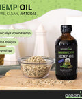 Greenive - Hemp Oil - Vegan Omegas - Cold Pressed - (8Oz Peppermint)