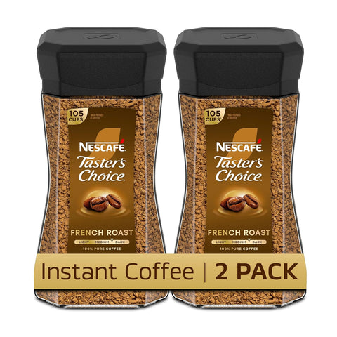 NESCAFÃƒÆ’Ã¢â‚¬Â° Taster's Choice Instant Coffee, Dark Roast Coffee, French Roast, 2 Jars (7 Oz Each) | Dark roast French Roast instant coffee; 2 jars, 7 oz each