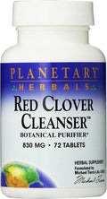 Planetary Herbals Red Clover Cleanser Tablets, 72 Count